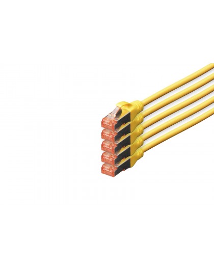 Digitus CAT 6 S/FTP patch cable, 5 pieces