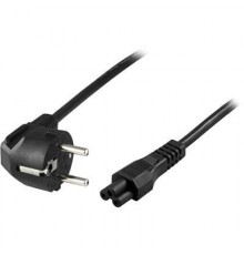 DELTACO CEE 7/7 - C5 - power cable with angled plug, 10m