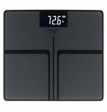Bathroom scale ADLER AD 8194s STRIPES rechargeable USB-C Black