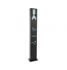 Single post for STAG EV charger with socket