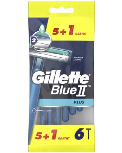 Gillette Blue II Razor 6pcs