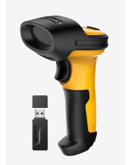 Inateck P6 Handheld bar code reader 1D Laser Black, Yellow