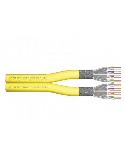 Digitus CAT 7A S/FTP, data cable - installation cable, 500 m, duplex, Cca, GHMT PVP certified