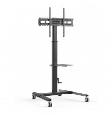 Techly ICA-TR228 multimedia cart/stand Black Flat panel