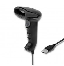 Qoltec 50868 Wireless Laser Scanner 1D | 2D | Black