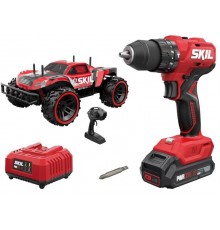 Impact drill + RC car, 1x2Ah 18V