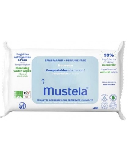 Mustela Compostable Cleansing Wipes