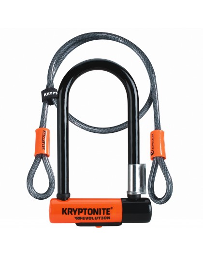 Kryptonite Evolution Mini 7 -U-lukko lisävaijerilla