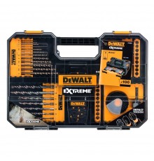 Accessory set 100pcs bits, drills, sockets, hole saws