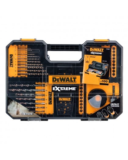 Accessory set 100pcs bits, drills, sockets, hole saws