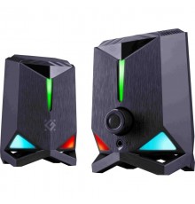 PC SPEAKERS ROCKET 2.0 6W LED USB BLACK