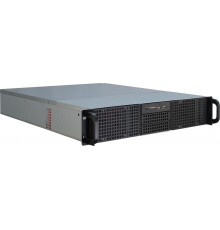 Inter-Tech 2U-20255 Rack Black, Stainless steel