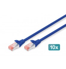 Digitus CAT 6 S/FTP patch cable, 10 pieces