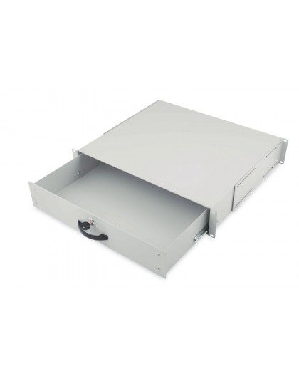 Digitus Lockable drawer for 482.6 mm (19") network and server cabinets, 2U