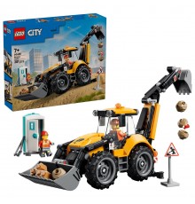 LEGO CITY 60480 Yellow Backhoe Loader