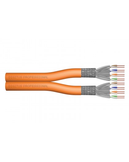 Digitus CAT 7 S/FTP data cable - installation cable, 500 m, duplex, B2ca-s1a,d0,a1