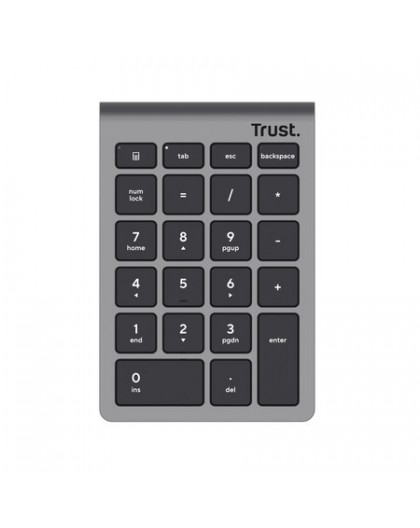 Trust Xalas numeric keypad Laptop/PC RF Wireless Silver