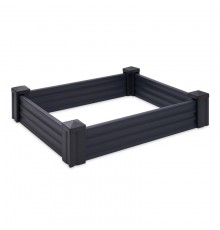 RAISED BED PLASTIC 80X120CM DARK GREY