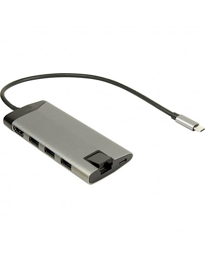 Inter-Tech GDC-802 Wired USB 3.2 Gen 1 (3.1 Gen 1) Type-C Grey
