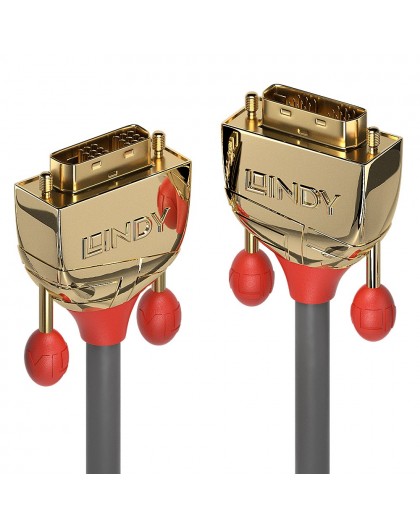 Lindy 20m DVI-D Single Link Cable, Gold Line