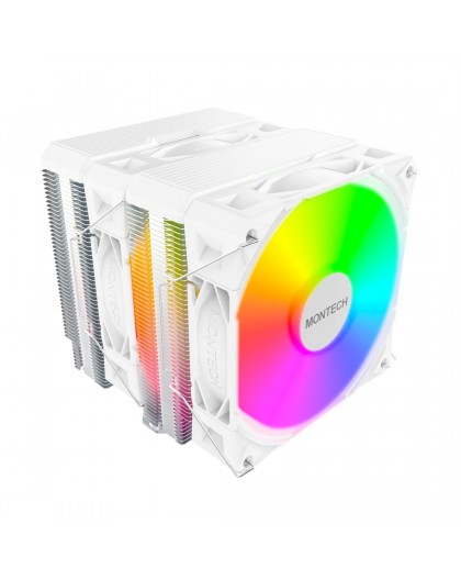 Montech NX600 ARGB Processor Air cooler 12 cm White 1 pc(s)