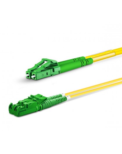 Equip E2000/APC to LC/APC Fiber Cable, SM, Duplex, 3.0m