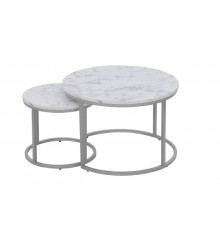 TABLE COFFEE PAOLA WHITE 60X40CM