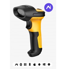 Inateck P6-AI Handheld bar code reader 1D Laser Black, Yellow