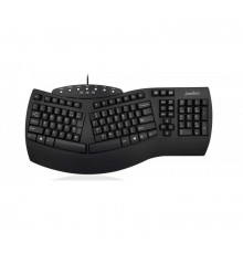 Perixx PERIBOARD-512 Classic Ergonomic Wired Keyboard, Black