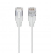 Ubiquiti UACC-Cable-Patch-EL-C6A-15M-W networking cable Translucent, White Cat6a