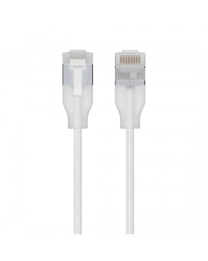 Ubiquiti UACC-Cable-Patch-EL-C6A-15M-W networking cable Translucent, White Cat6a