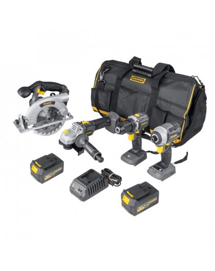 TOOL SET 4 TOOLS 2X4AH 18V