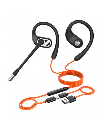 OpenRock Link 10 Wired Over-Ear Headphones (Black)