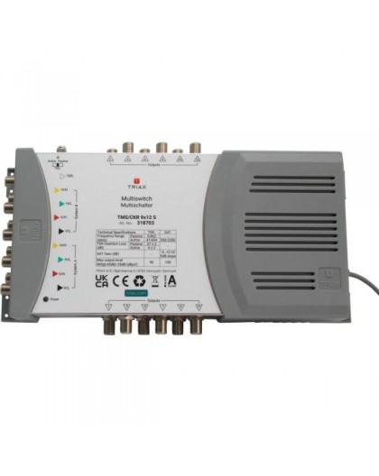 Triax TMS/CKR 9x12 S satellite multiswitch 5 inputs 12 outputs