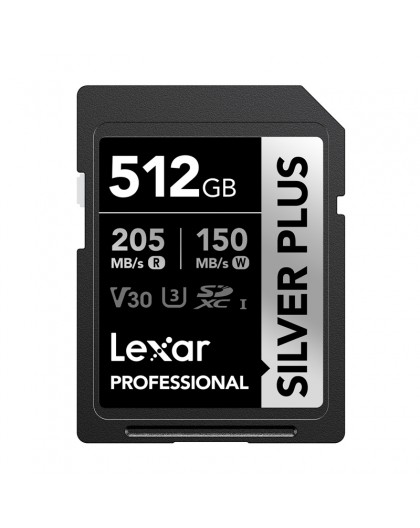Lexar Professional SILVER PLUS SDXC 512GB memory card
