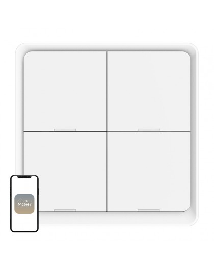 MOES ZT-SY-EU4S ZigBee 4-Button Scene Switch