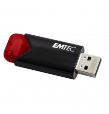Emtec Click Easy USB flash drive 256 GB USB Type-A 3.2 Gen 1 (3.1 Gen 1) Black, Red