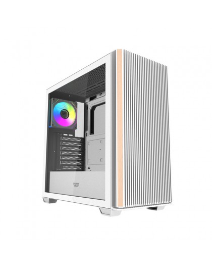 Darkflash DS900WS computer case (White) + 4 ARGB fans