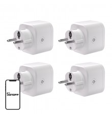 SONOFF S61s Matter External Plug via Wi-Fi, 4-Pack