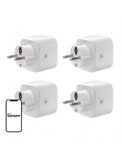 SONOFF S61s Matter External Plug via Wi-Fi, 4-Pack