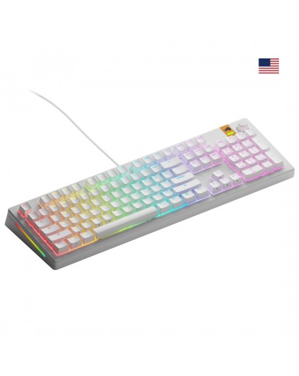 Glorious Gaming GMMK 3 HE 100% Prebuilt Wired White - US
