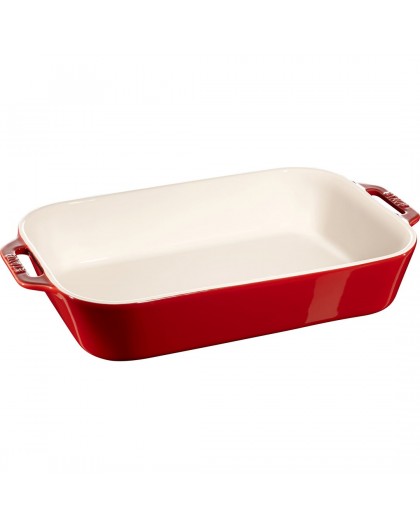 Staub Rectangular Ceramic Platter - 4.5 ltr, Red