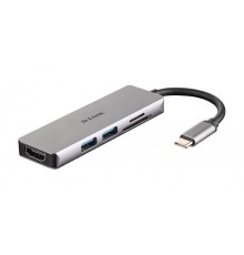 D-Link 5-in-1 USB-C Hub with HDMI and SD/microSD Card Reader