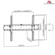 Adjustable Wall TV Bracket 37-85"
