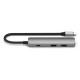 Satechi ST-P4SM interface hub USB Type-C 10000 Mbit/s Grey
