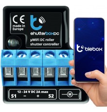 BLEBOX shutterBoxDC v2 WiFi I/O module 2x input binary 2x relay outputs 230V