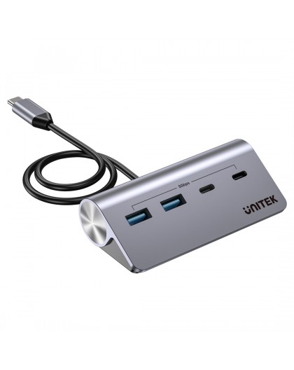 UNITEK ALUMINIUM USB-C HUB 2X USB-A 2X USB-C 5GBPS