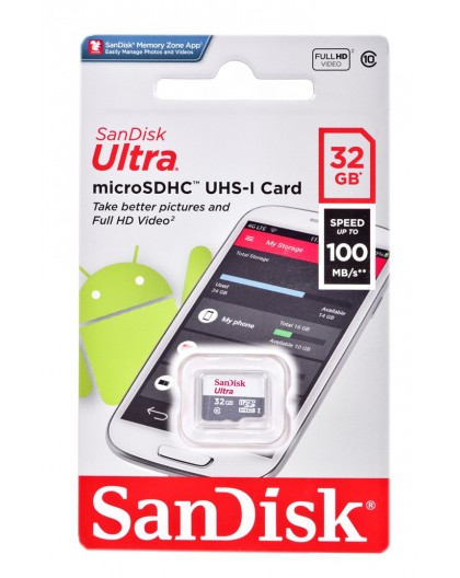 Sandisk Ultra microSDHC memory card 32 GB Class 10