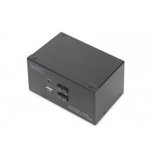 Digitus KVM Switch, 2 Port, Dual Display, 4K, HDMI®