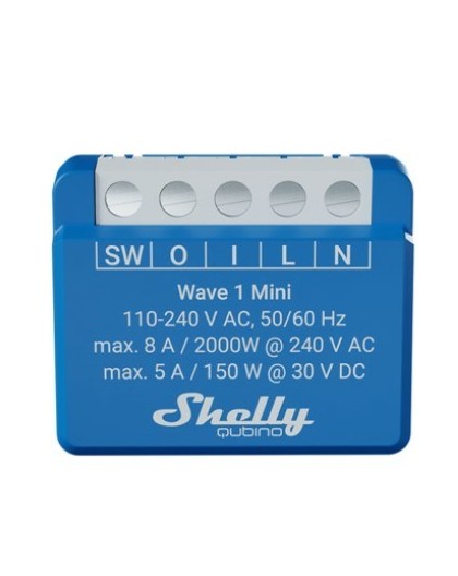 Shelly Qubino Wave 1 Mini Smart switch Blue
